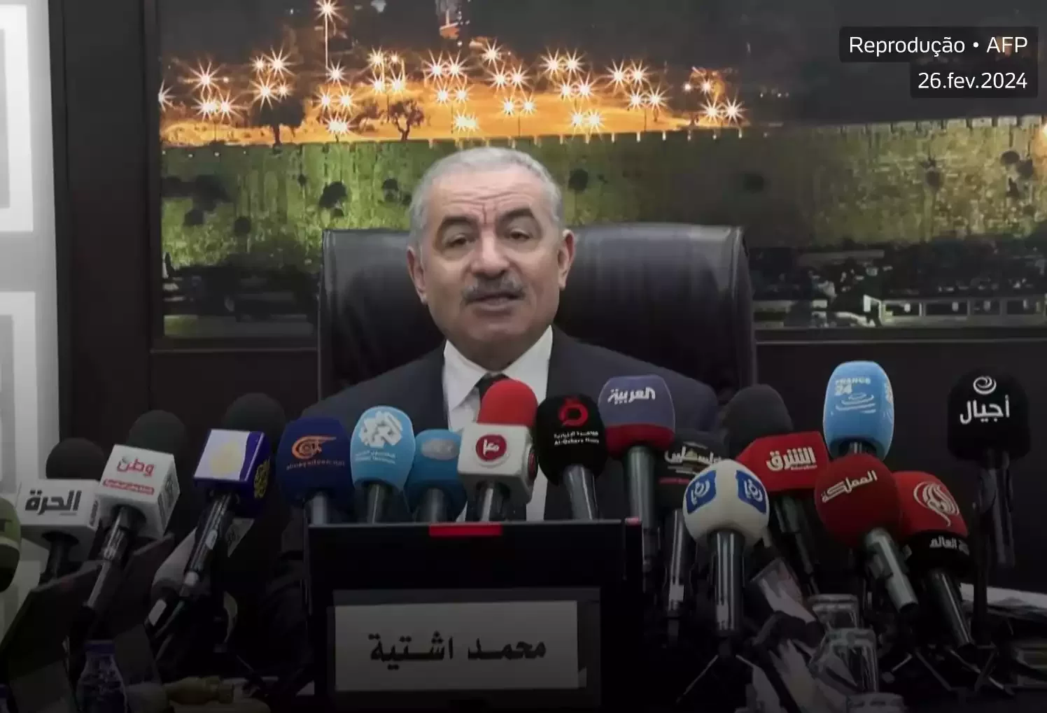 Renuncia o Primeiro-ministro Palestino, Mohammad Shtayyeh Renuncia o Primeiro-ministro Palestino, Mohammad Shtayyeh